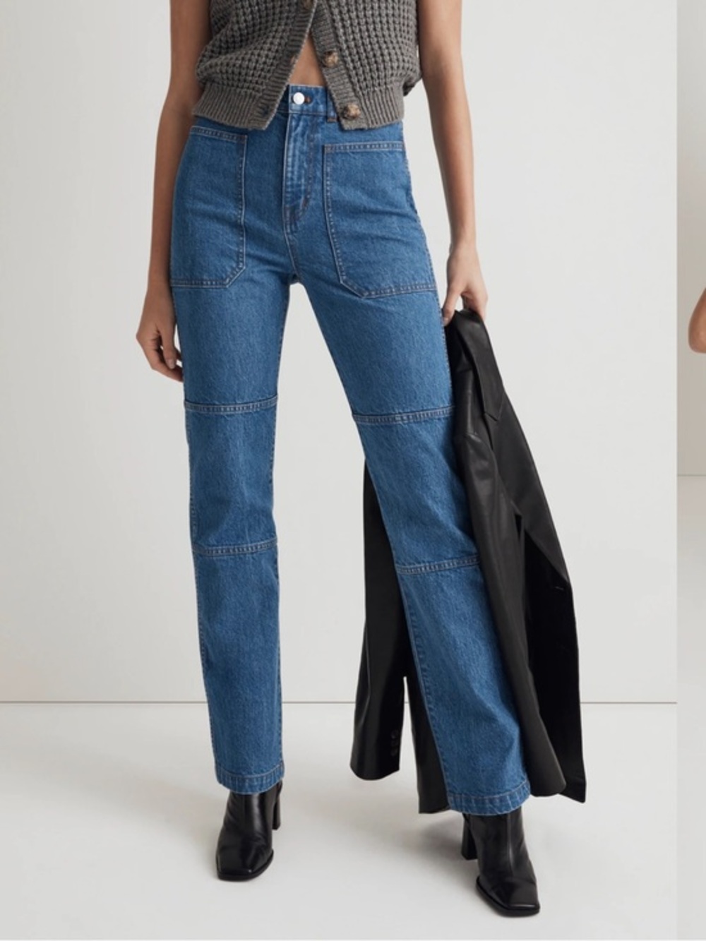 NWT Madewell 90's Straight Cargo Utility Jeans Size 29